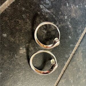 Nambe Circle Hoop Earrings